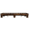vidaXL Cadre de lit sans matelas ch&ecirc;ne marron 120x200 cm