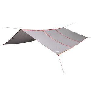 vidaXL B&acirc;che de camping gris et orange 420x440 cm imperm&eacute;able