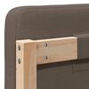 vidaXL T&ecirc;te de lit capitonn&eacute;e Marron et Taupe 135 cm Pin massif