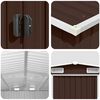vidaXL Abri de jardin 257x392x181 cm M&eacute;tal Marron