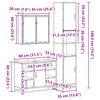 vidaXL Ensemble de meubles de salle de bain 3 pcs ch&ecirc;ne sonoma