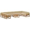 vidaXL Ensemble de canap&eacute;s d'ext&eacute;rieur 11 pcs Naturel et Beige