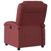 vidaXL Fauteuil de massage inclinable &eacute;lectrique rouge bordeaux