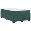 vidaXL Cadre de lit avec matelas Vert fonc&eacute; 120 x 190 cm tissu