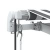 vidaXL Auvent r&eacute;tractable automatique anthracite et blanc 450x350 cm