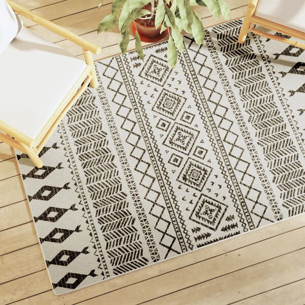 vidaXL Tapis int&eacute;rieur ext&eacute;rieur &agrave; poils courts 120x180cm antid&eacute;rapant