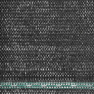 vidaXL Clôture de tennis PEHD 1,2 x 100 m Noir