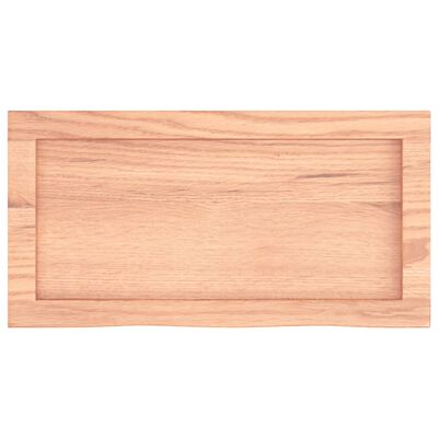 vidaXL Comptoir de salle de bain marron 60x30x(2-4) cm bois traité