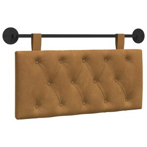 vidaXL T&ecirc;te de lit suspendue Marron Velours