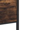 vidaXL Cadre de lit en m&eacute;tal sans matelas ch&ecirc;ne fum&eacute; 90x190 cm