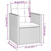 vidaXL Mobilier d'ext&eacute;rieur 3 pcs avec coussins R&eacute;sine tress&eacute;e Noir