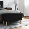 vidaXL Banc de rangement noir 82x42x46 cm bois d'ing&eacute;nierie