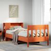vidaXL Lit biblioth&egrave;que sans matelas cire marron 75x190 cm pin massif