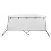 vidaXL Toit bimini à 4 arceaux parois latérales 243x(170-182)x137 cm