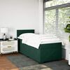 vidaXL Sommier &agrave; lattes de lit avec matelas Vert fonc&eacute; 90x190 cm