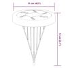 vidaXL Lampes solaires de sol et piquets de sol ext&eacute;rieur 12 pcs