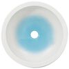 vidaXL Vasque à poser blanc et bleu rond Φ41x14 cm céramique