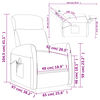 vidaXL Fauteuil de massage Cr&egrave;me Tissu