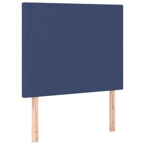 vidaXL T&ecirc;te de lit Bleu 100x5x118/128 cm Tissu