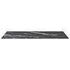 vidaXL Dessus de table noir 100x50 cm 6 mm verre tremp&eacute; design marbre