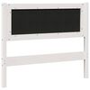 vidaXL T&ecirc;te de lit capitonn&eacute;e avec t&ecirc;te de lit Blanc 100 cm Pin massif