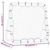 vidaXL Filet de rebond de football r&eacute;glable 96x80x96 cm acier et PE