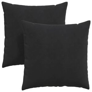 vidaXL Coussins de canap&eacute; 2 pcs Noir 60 x 60 cm