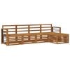 vidaXL Ensemble de canap&eacute;s d'ext&eacute;rieur 5 pc Naturel