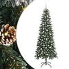 vidaXL Sapin de No&euml;l artificiel Vert 210 cm PVC, plastique et acier