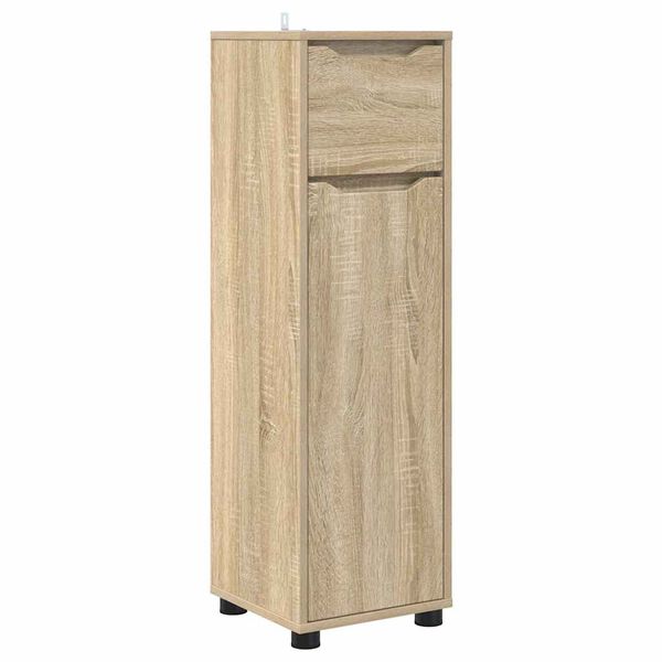 vidaXL Cabinet de salle de bain Ch&ecirc;ne Sonoma 30,5 x 30 x 101 cm