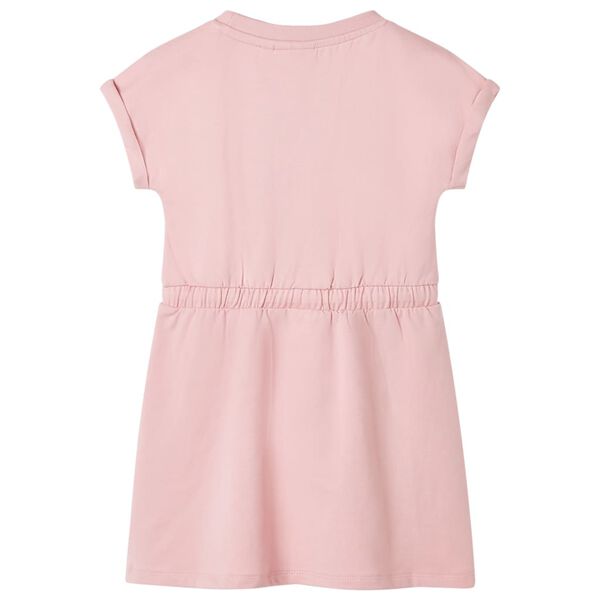 Robe pour enfants avec cordon de serrage rose clair 92