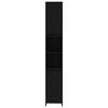 vidaXL Ensemble de meubles de salle de bain 3 pcs Noir Agglom&eacute;r&eacute;
