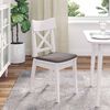 vidaXL Coussins de si&egrave;ge 4 pcs Taupe 40 x 40 x 3 cm tissu