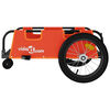 vidaXL Remorque de v&eacute;lo orange tissu oxford et fer