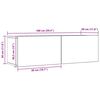 vidaXL Meubles TV muraux 2 pcs chêne artisanal 100x30x30 cm