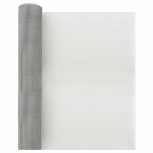 vidaXL &Eacute;cran en maille 40 x 2000 cm 18 mesh Acier Inox 304 Argent&eacute;