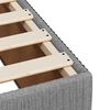vidaXL Sommier &agrave; lattes de lit et matelas Gris clair 90x190 cm Tissu