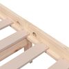 vidaXL Cadre de lit sans matelas bois massif 200x200 cm