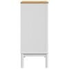 vidaXL Commode FLORO blanc bois de pin massif