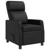 vidaXL Fauteuil inclinable Noir Simili cuir