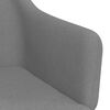 vidaXL Chaise pivotante de salle &agrave; manger Gris clair Tissu