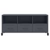 vidaXL Meuble TV anthracite 100,5x39x43,5 cm acier