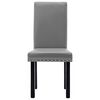 vidaXL Chaises &agrave; manger lot de 2 gris PVC