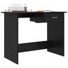 vidaXL Bureau Chêne noir 100 x 50 x 76 cm Bois d'ingénierie