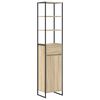 vidaXL Ensemble de mobilier de salle de bain avec tiroir Ch&ecirc;ne Sonoma