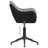 vidaXL Chaises pivotantes &agrave; manger lot de 6 noir velours