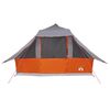 vidaXL Tente Tipi avec toit Gris et orange 364 x 281 x 257 cm taffetas