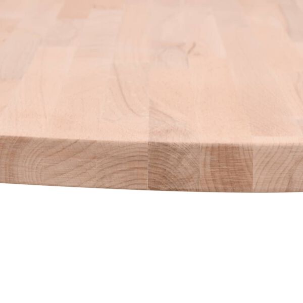 vidaXL Dessus de table &Oslash;60x4 cm rond bois massif de h&ecirc;tre