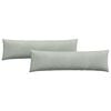 vidaXL Coussins de canap&eacute; 2 pcs Gris clair 145 x 40 cm