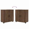 vidaXL Ensemble de mobilier de salle de bain 4 pcs Ch&ecirc;ne brun